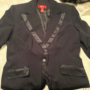 Black suit jacket with shiny details